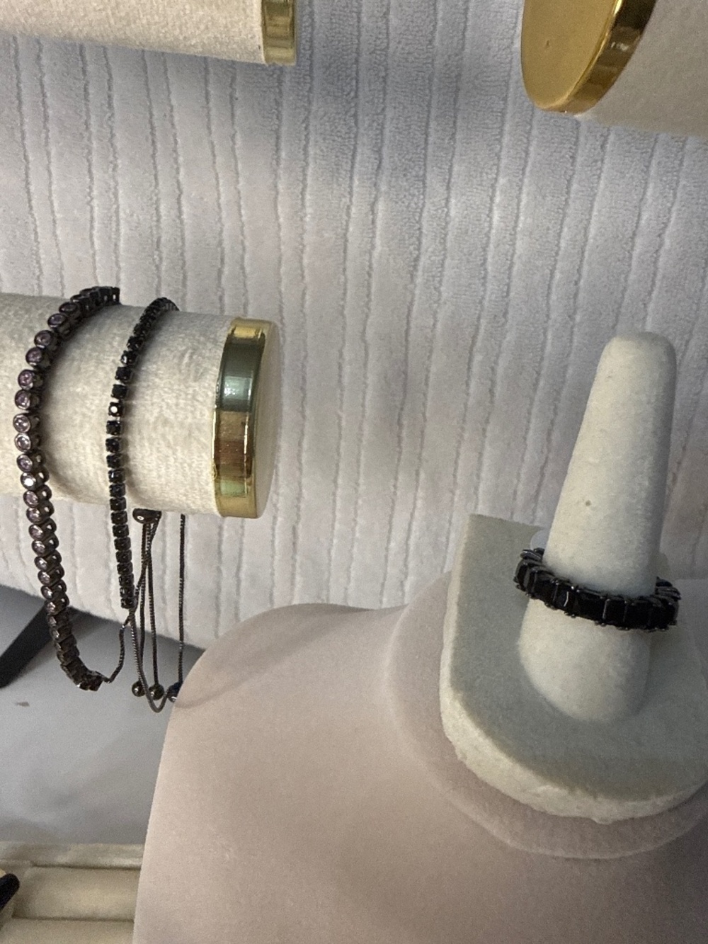 Black Bracelet and Ring Set/Bundle